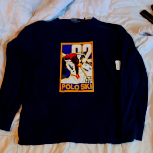 Ralph Lauren Polo Classic Navy Tee - Picture 1 of 9